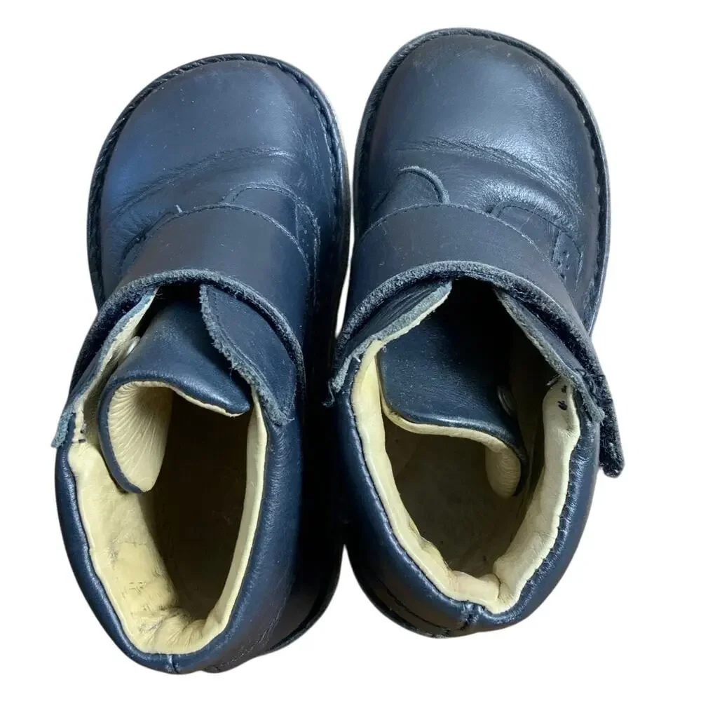 Jacadi Paris‎ Genuine Leather Navy Toddler Boots size 24